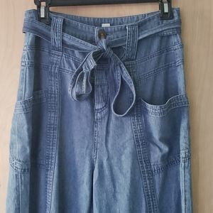 💎🦋 Boho High Waisted Flowy Denim Cullottes 🦋💎